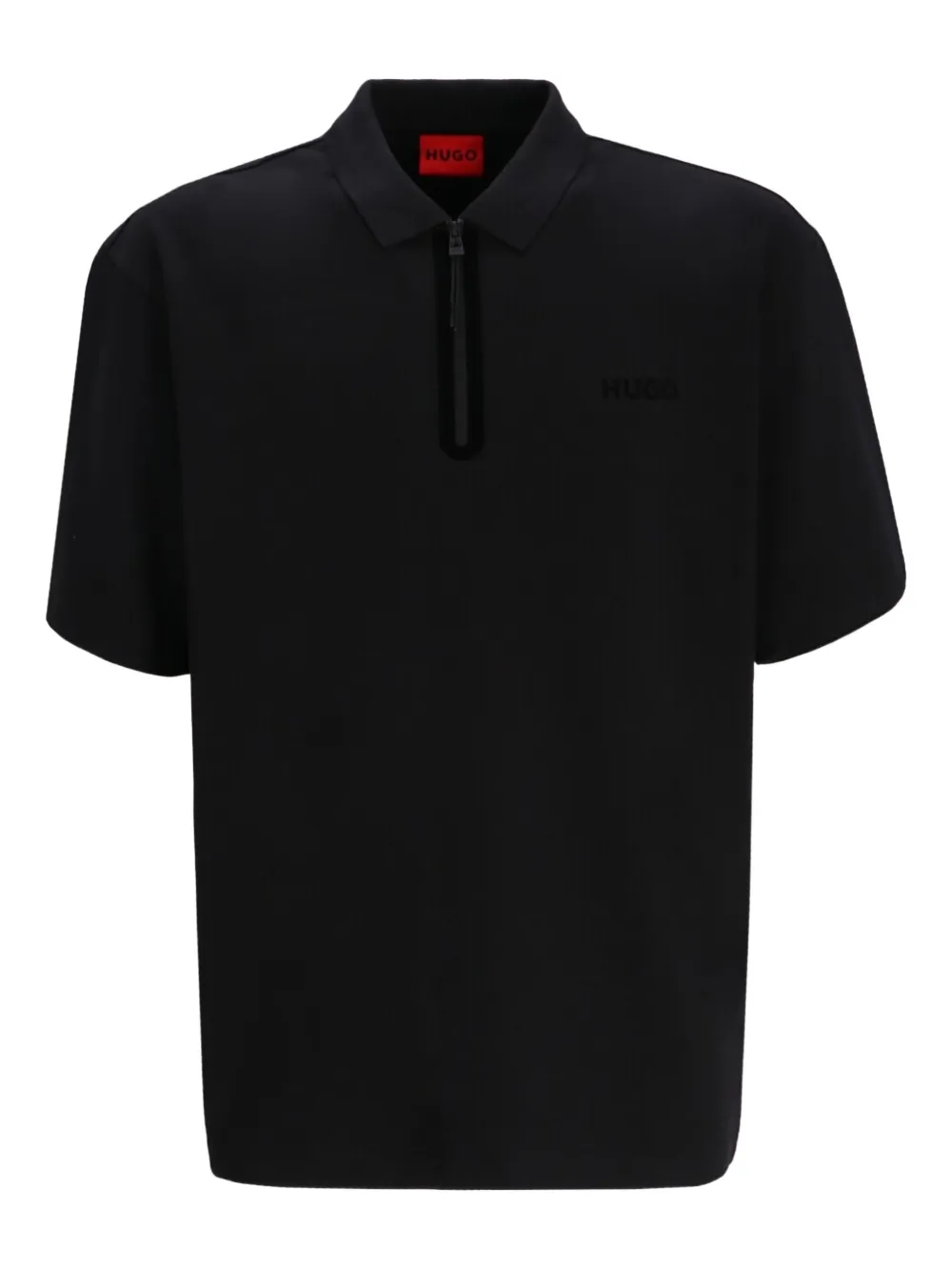 Рубашка-поло с вышитым логотипом HUGO, черный
Рубашка-поло с вышитым логотипом HUGO, черный