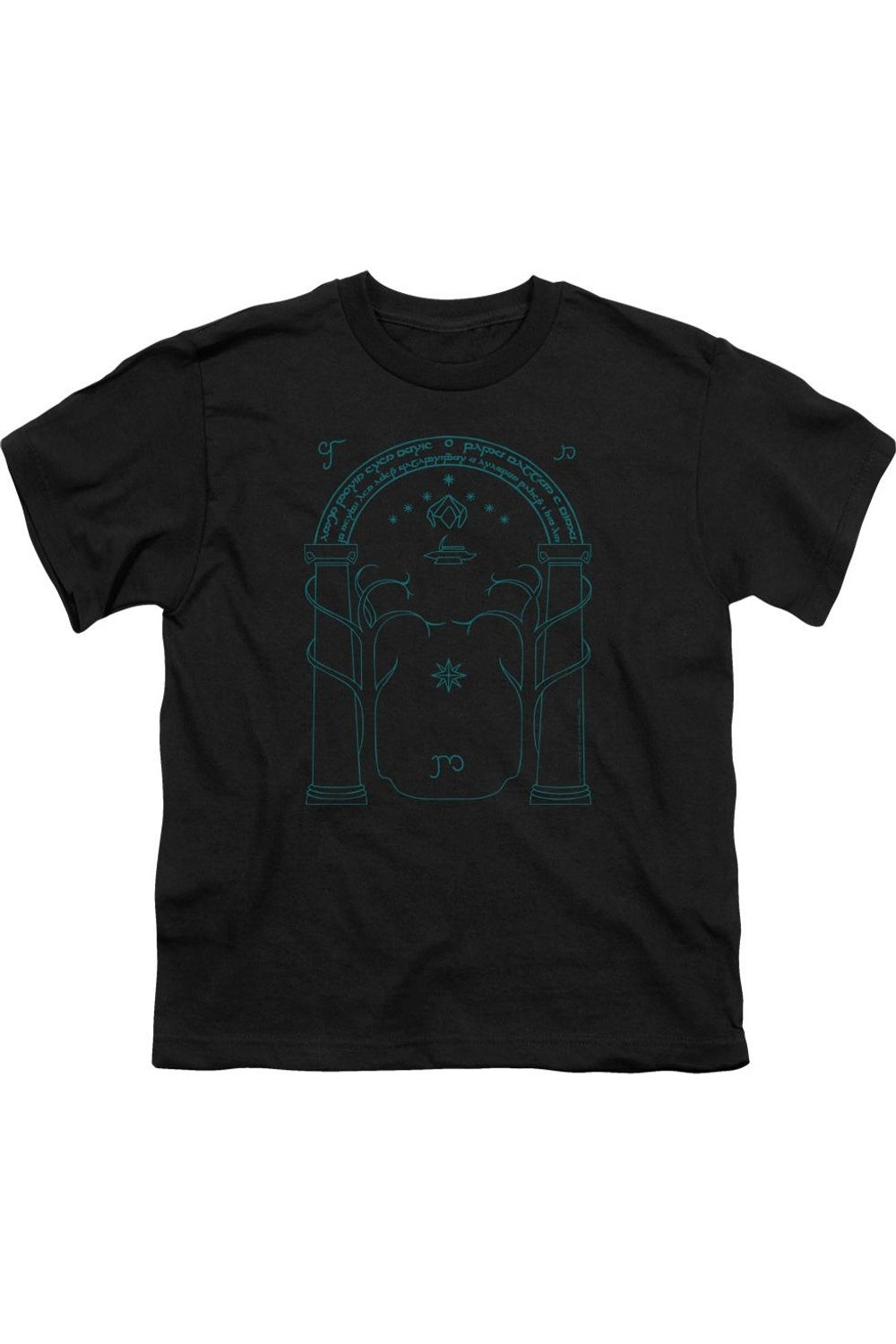 Футболка с коротким рукавом для детей "Врата Дурина" из "Властелина Колец" Gildan, черный
Футболка с коротким рукавом для детей "Врата Дурина" из "Властелина Колец" Gildan, черный