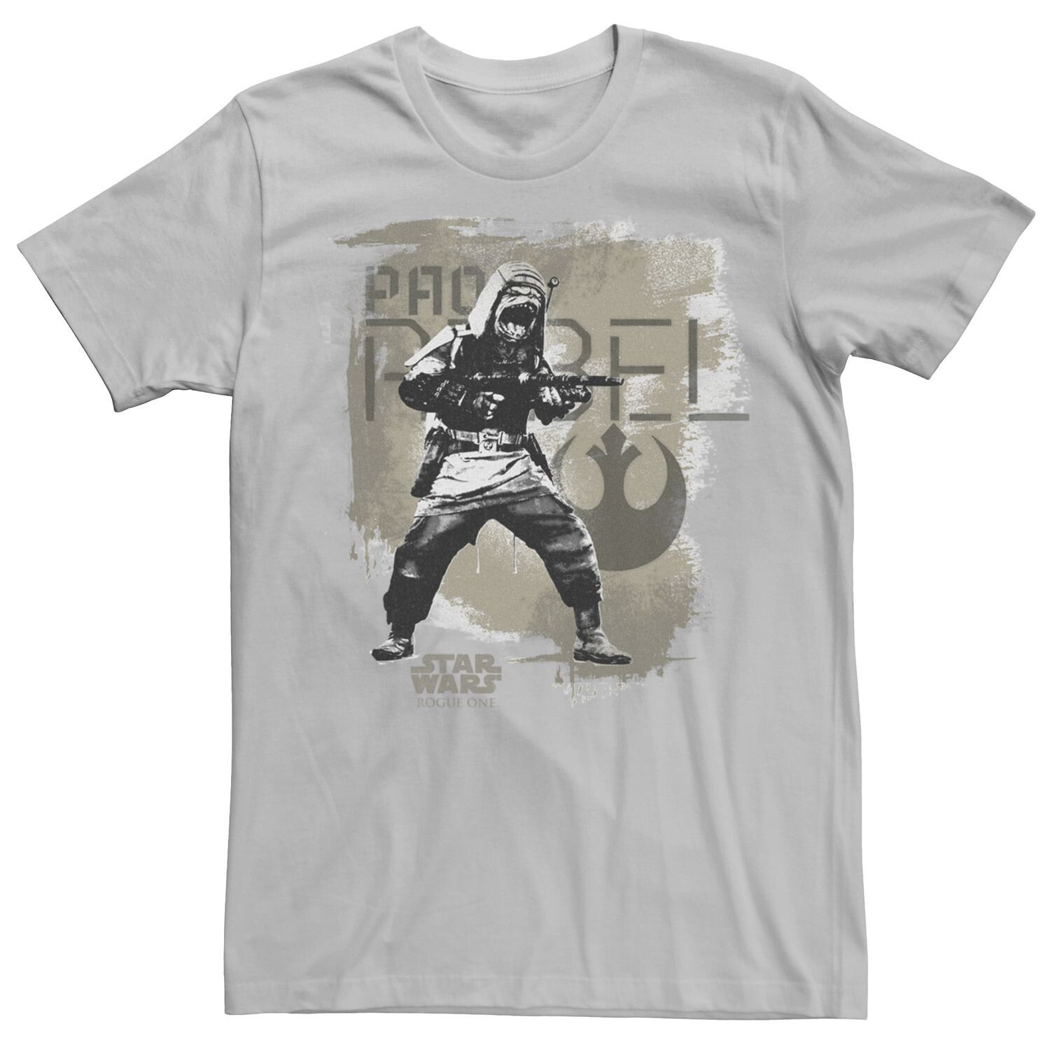 Мужская футболка «Изгой-один: Звёздные войны. Истории» Альянса повстанцев Пао Star Wars, серебристый 
Мужская футболка «Изгой-один: Звёздные войны. Истории» Альянса повстанцев Пао Star Wars, серебристый