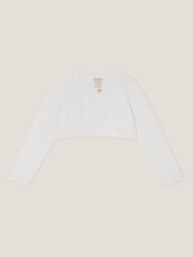 Детский кардиган с вязаными бантиками и пуговицами Monsoon, Ivory
Детский кардиган с вязаными бантиками и пуговицами Monsoon, Ivory