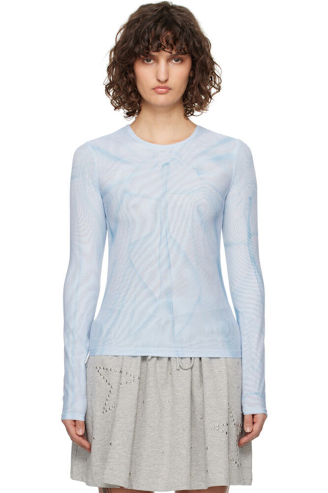 Футболка с длинным рукавом и принтом в виде синей ленты OPEN YY
Футболка с длинным рукавом и принтом в виде синей ленты OPEN YY