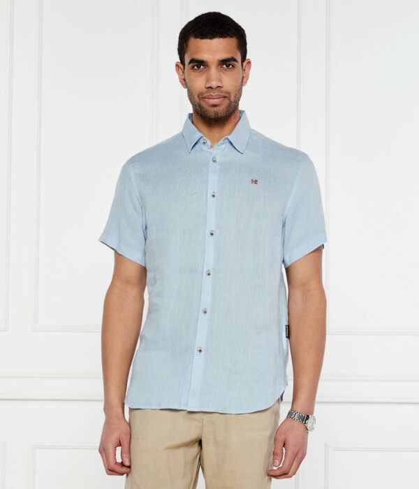 Льняная рубашка Regular fit Napapijri, синий
Льняная рубашка Regular fit Napapijri, синий