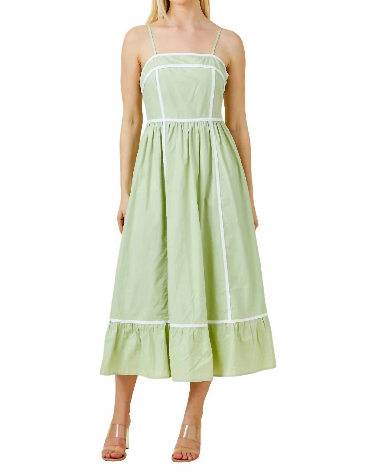 Скромное платье для малышки в светло-зеленом цвете Baevely by Wellmade
Скромное платье для малышки в светло-зеленом цвете Baevely by Wellmade