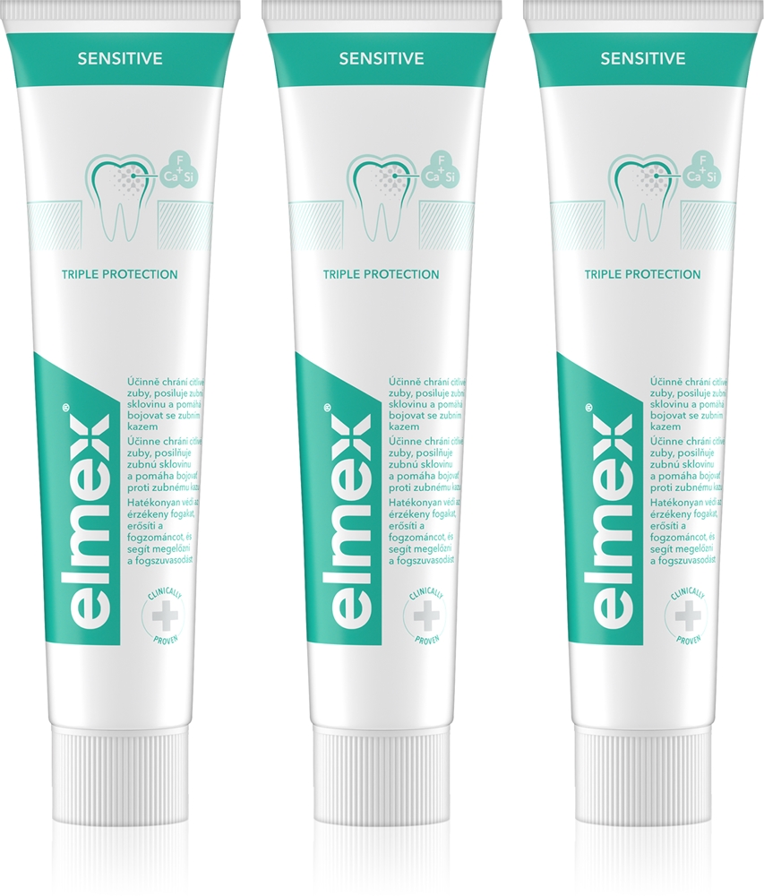 Зубная паста Sensitive для чувствительных зубов Elmex, 3× 75 мл
Зубная паста Sensitive для чувствительных зубов Elmex, 3× 75 мл