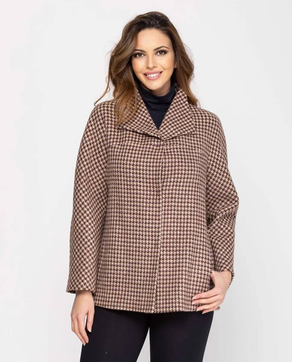 Женское пальто из сукна с воротником-стойкой и застежкой на пуговицы Fsh, коричневый
Женское пальто из сукна с воротником-стойкой и застежкой на пуговицы Fsh, коричневый