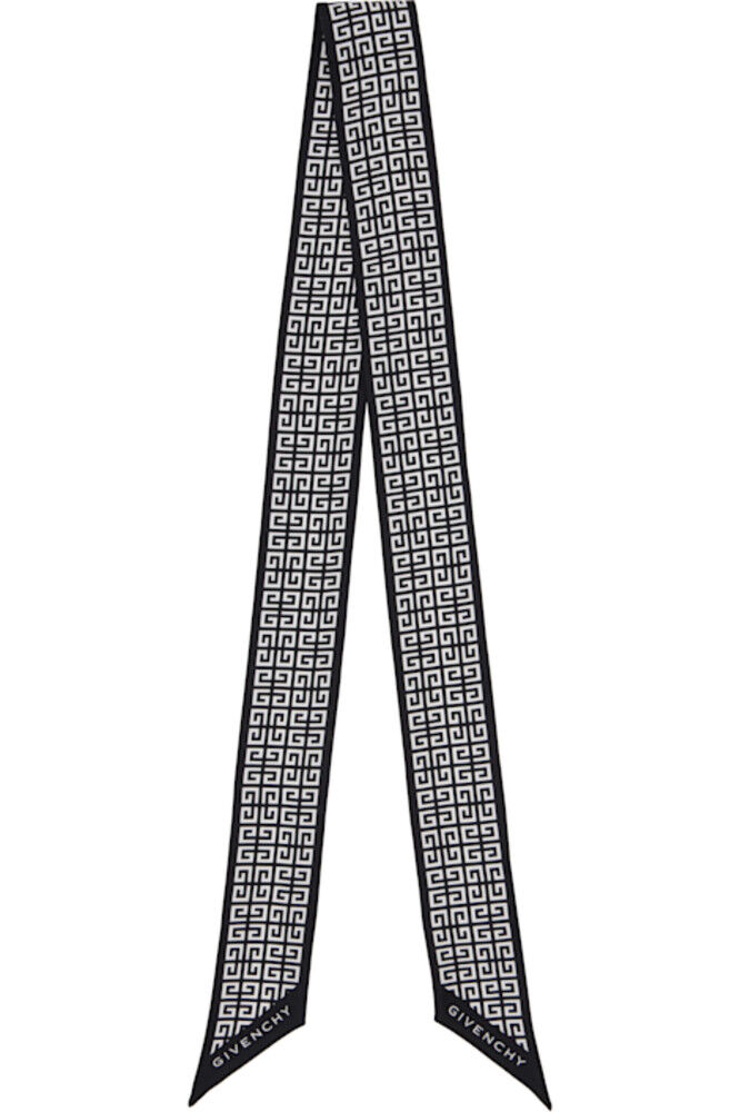 Черно-белый шелковый шарф-бандо 4G Givenchy
Черно-белый шелковый шарф-бандо 4G Givenchy
