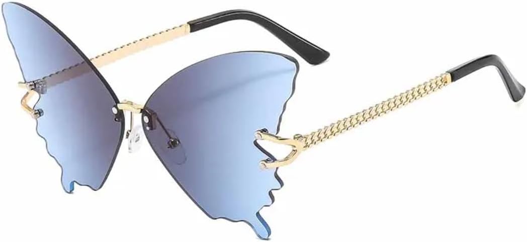 Модные женские солнцезащитные очки без оправы с бабочками, металлические, для мужчин, для активного отдыха, путешествий, вечеринок, защита от УФ-излучения UV400 TVTBBVV, Gold Gray Blue
Модные женские солнцезащитные очки без оправы с бабочками, металлические, для мужчин, для активного отдыха, путешествий, вечеринок, защита от УФ-излучения UV400 TVTBBVV, Gold Gray Blue