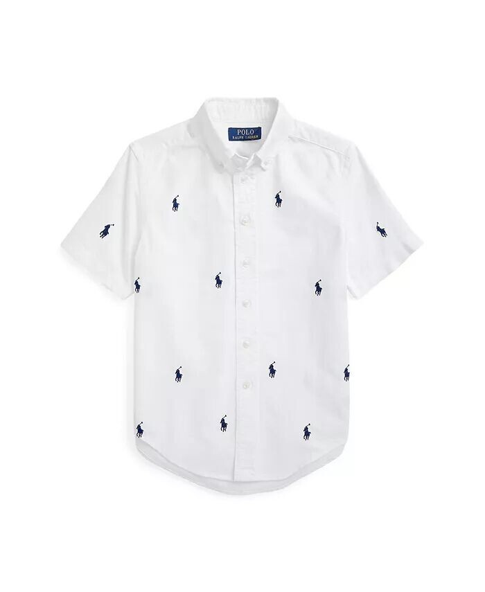 Оксфордская рубашка-поло с короткими рукавами и пони для больших мальчиков Polo Ralph Lauren, мультиколор
Оксфордская рубашка-поло с короткими рукавами и пони для больших мальчиков Polo Ralph Lauren, мультиколор