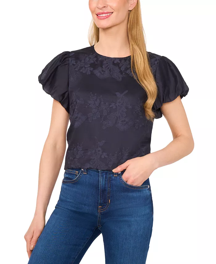 Женская блуза с вышивкой и рукавами-фонариками CeCe, синий
Женская блуза с вышивкой и рукавами-фонариками CeCe, синий