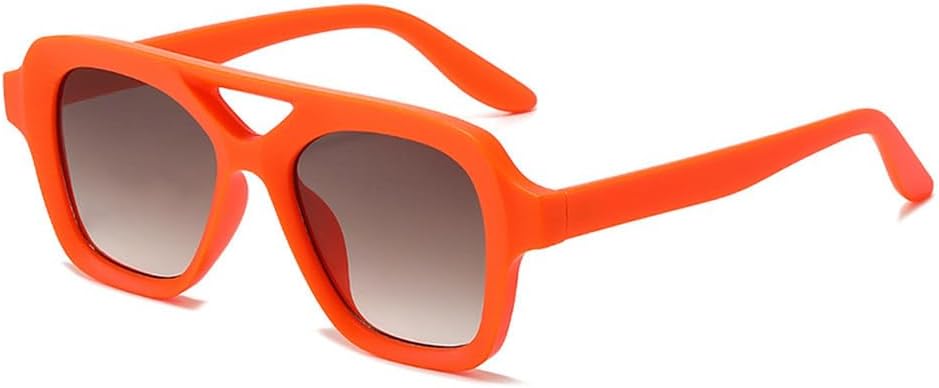 Солнцезащитные очки с двойной перемычкой для женщин, модные градиентные очки с защитой от УФ-излучения UV400 для мужчин, желто-синие солнцезащитные очки TKKTLLT, Orange Tea Gradient
Солнцезащитные очки с двойной перемычкой для женщин, модные градиентные очки с защитой от УФ-излучения UV400 для мужчин, желто-синие солнцезащитные очки TKKTLLT, Orange Tea Gradient