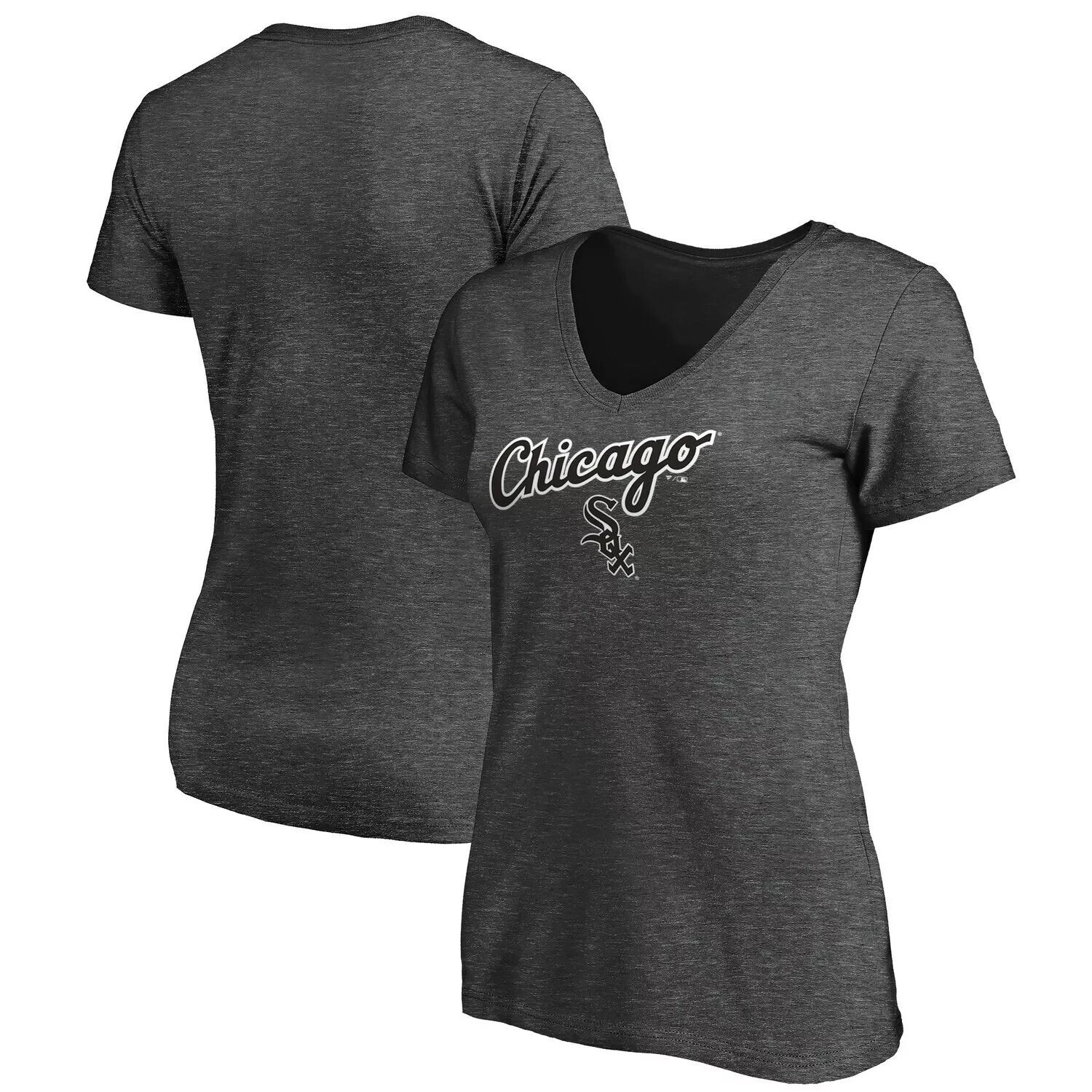 Женская футболка Fanatics с древесным углем и логотипом Chicago White Sox Team с v-образным вырезом Fanatics
Женская футболка Fanatics с древесным углем и логотипом Chicago White Sox Team с v-образным вырезом Fanatics