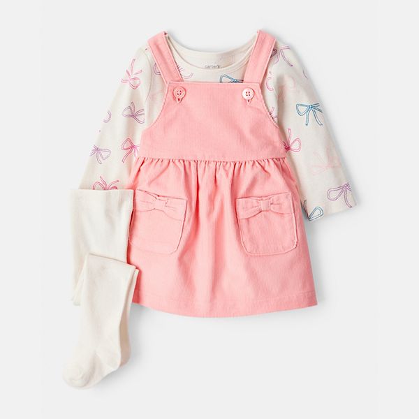 Детское платье с длинными рукавами и колготками в сердечках Carter'S
Детское платье с длинными рукавами и колготками в сердечках Carter'S