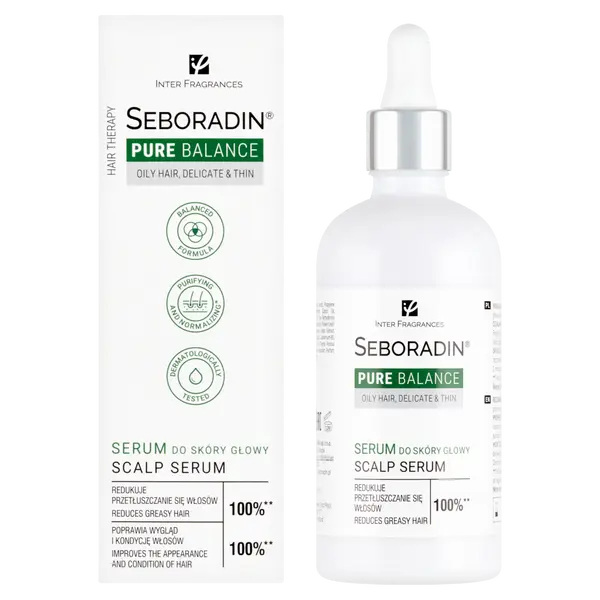 Сыворотка для кожи головы, 100 мл Seboradin Pure balance
Сыворотка для кожи головы, 100 мл Seboradin Pure balance