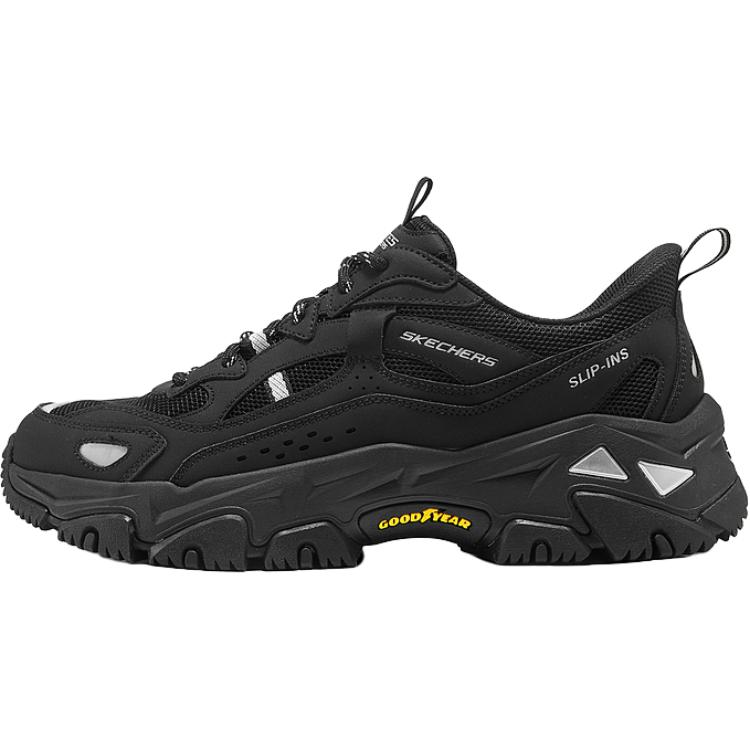 Skechers Мужские кроссовки для активного отдыха, износостойкие и легкие, низкие, массивные, черные 
Skechers Мужские кроссовки для активного отдыха, износостойкие и легкие, низкие, массивные, черные