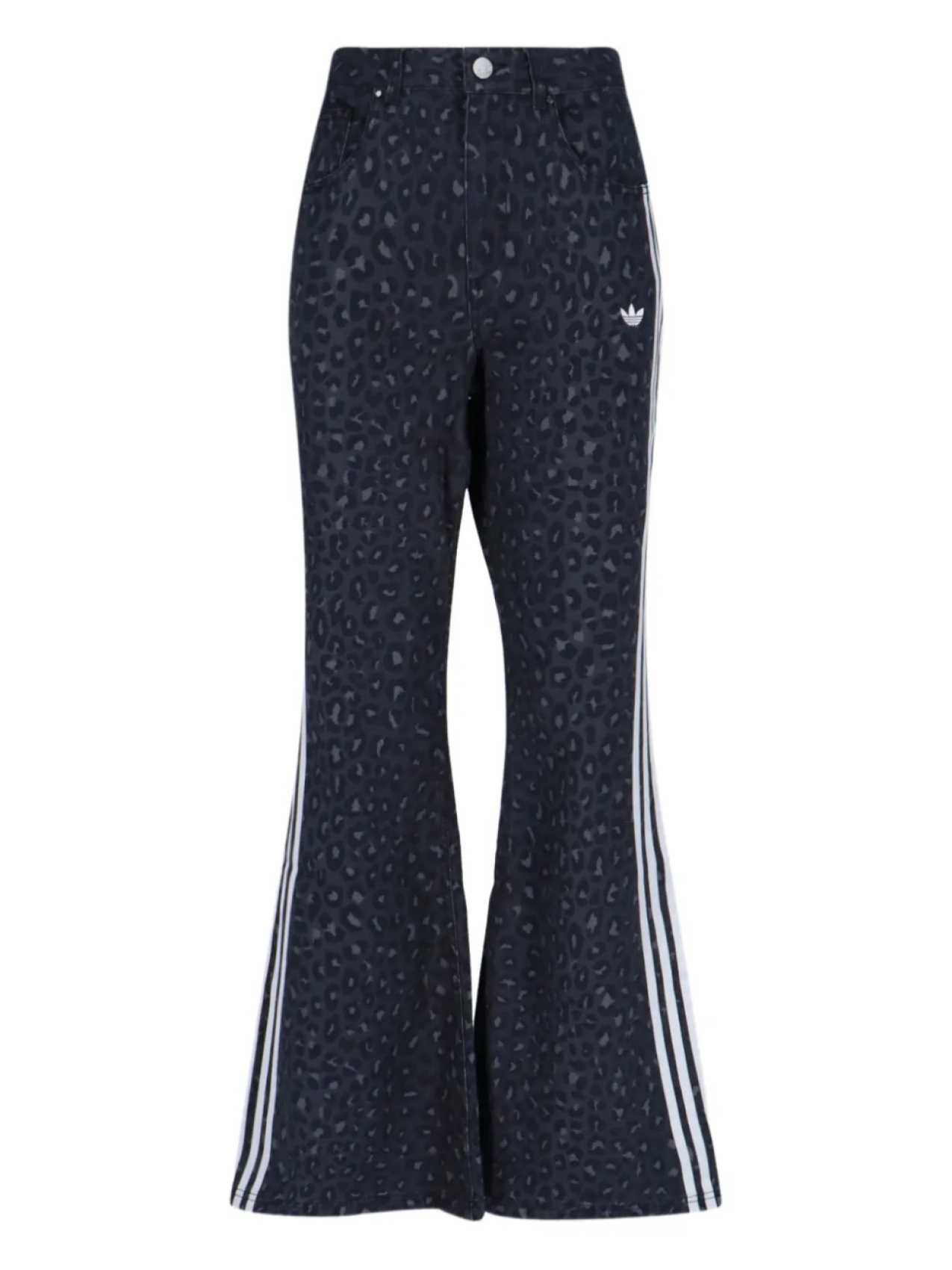 Adidas широкие джинсы bootcut, черный 
Adidas широкие джинсы bootcut, черный