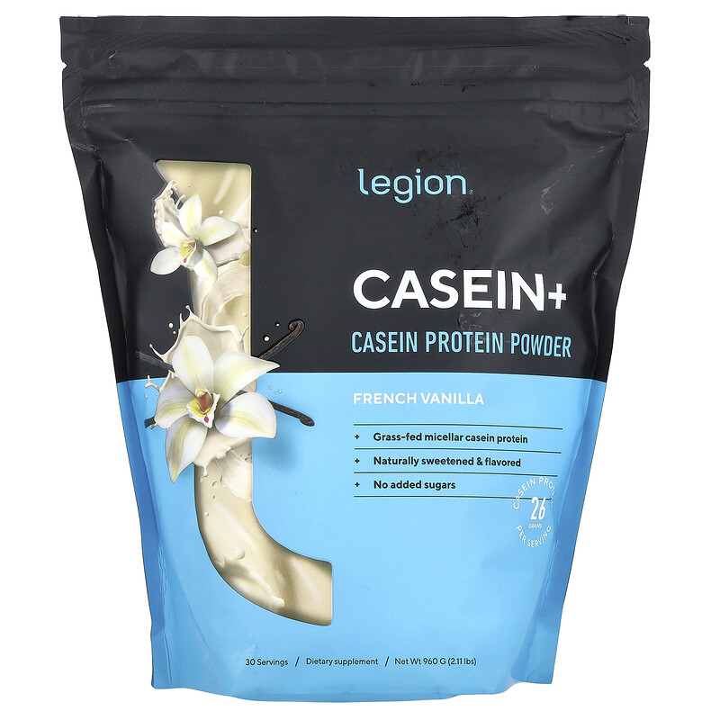 Legion Athletics, Casein +, казеиновый протеиновый порошок, французская ваниль, 960 г (2,11 фунта)
Legion Athletics, Casein +, казеиновый протеиновый порошок, французская ваниль, 960 г (2,11 фунта)
