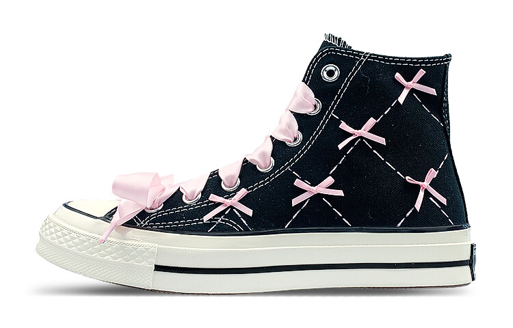 Кастомизированные кеды Converse 1970s Canvas Shoes Unisex High-top, черный/розовый
Кастомизированные кеды Converse 1970s Canvas Shoes Unisex High-top, черный/розовый