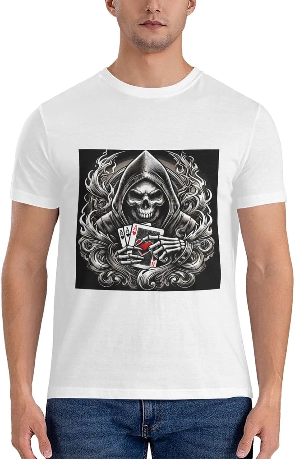 Футболка Cotton Casual с принтом скелета с картой и символом сердца WXENAIEDK
Футболка Cotton Casual с принтом скелета с картой и символом сердца WXENAIEDK