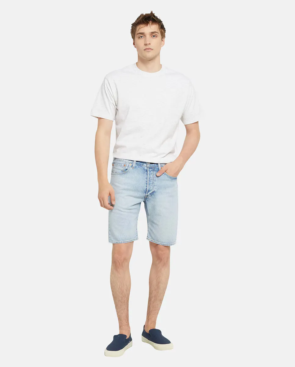 501 Оригинальные мужские хлопковые джинсовые шорты-бермуды Levi's, голубой
501 Оригинальные мужские хлопковые джинсовые шорты-бермуды Levi's, голубой