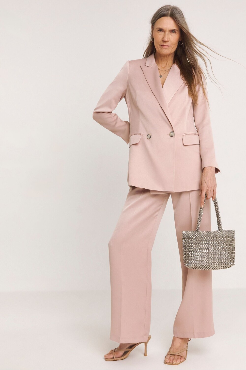 Розовый двубортный жакет из атласа Jd Williams, розовый
Розовый двубортный жакет из атласа Jd Williams, розовый