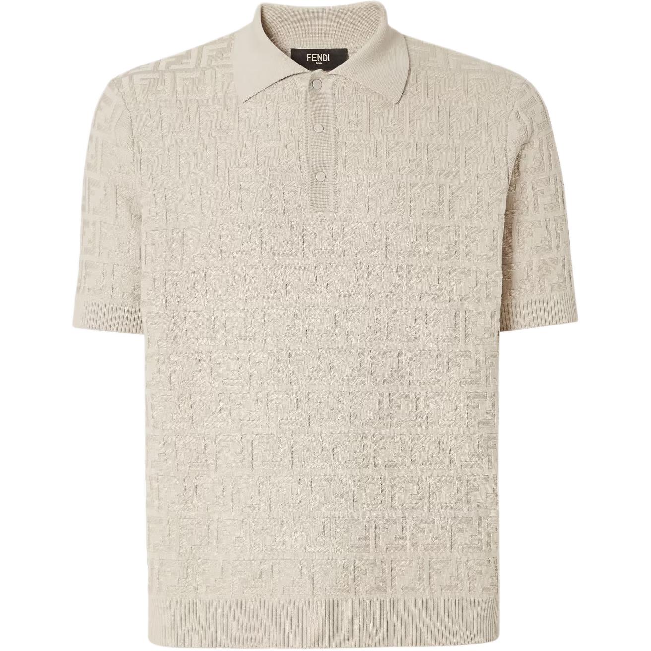Детализированная поло с коротким рукавом Logo FENDI, бежевый
Детализированная поло с коротким рукавом Logo FENDI, бежевый