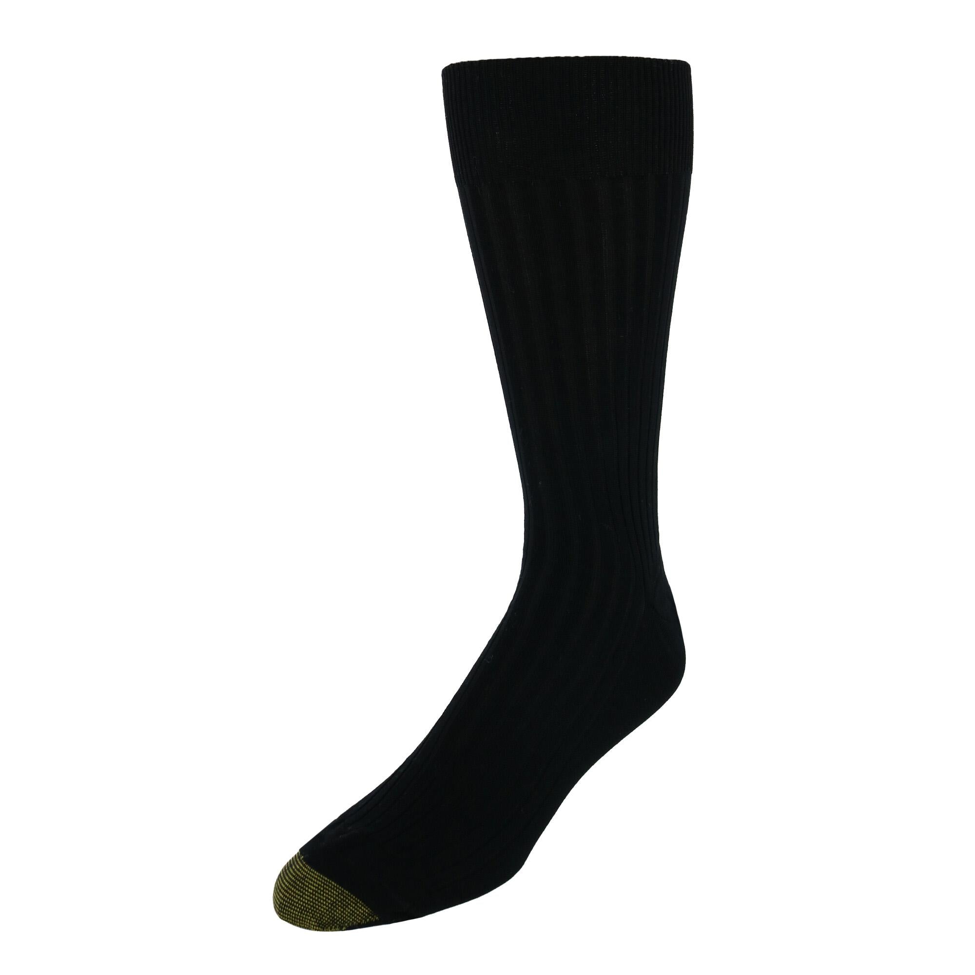 Мужские хлопковые влагоотводящие носки Canterbury Crew Dress Socks (3 пары в упаковке) Gold Toe, черный 
Мужские хлопковые влагоотводящие носки Canterbury Crew Dress Socks (3 пары в упаковке) Gold Toe, черный
