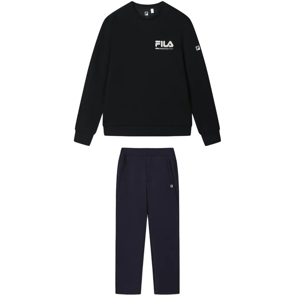 FILA Свитшот сет мужской комплект одежды Jet Black топ+Legend Blue низ
FILA Свитшот сет мужской комплект одежды Jet Black топ+Legend Blue низ