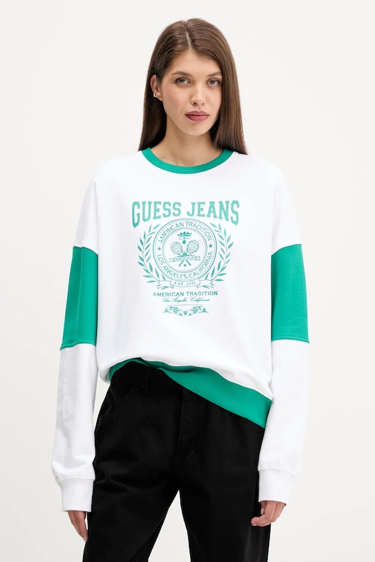 Хлопковая толстовка Guess Jeans, белый
Хлопковая толстовка Guess Jeans, белый