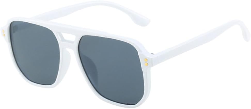 LVTFCO Модные солнцезащитные очки с двойной перемычкой для женщин, ретро-стиль, с заклепками, защита от УФ-излучения UV400, для мужчин, градиентные солнцезащитные очки, White Grey
LVTFCO Модные солнцезащитные очки с двойной перемычкой для женщин, ретро-стиль, с заклепками, защита от УФ-излучения UV400, для мужчин, градиентные солнцезащитные очки, White Grey