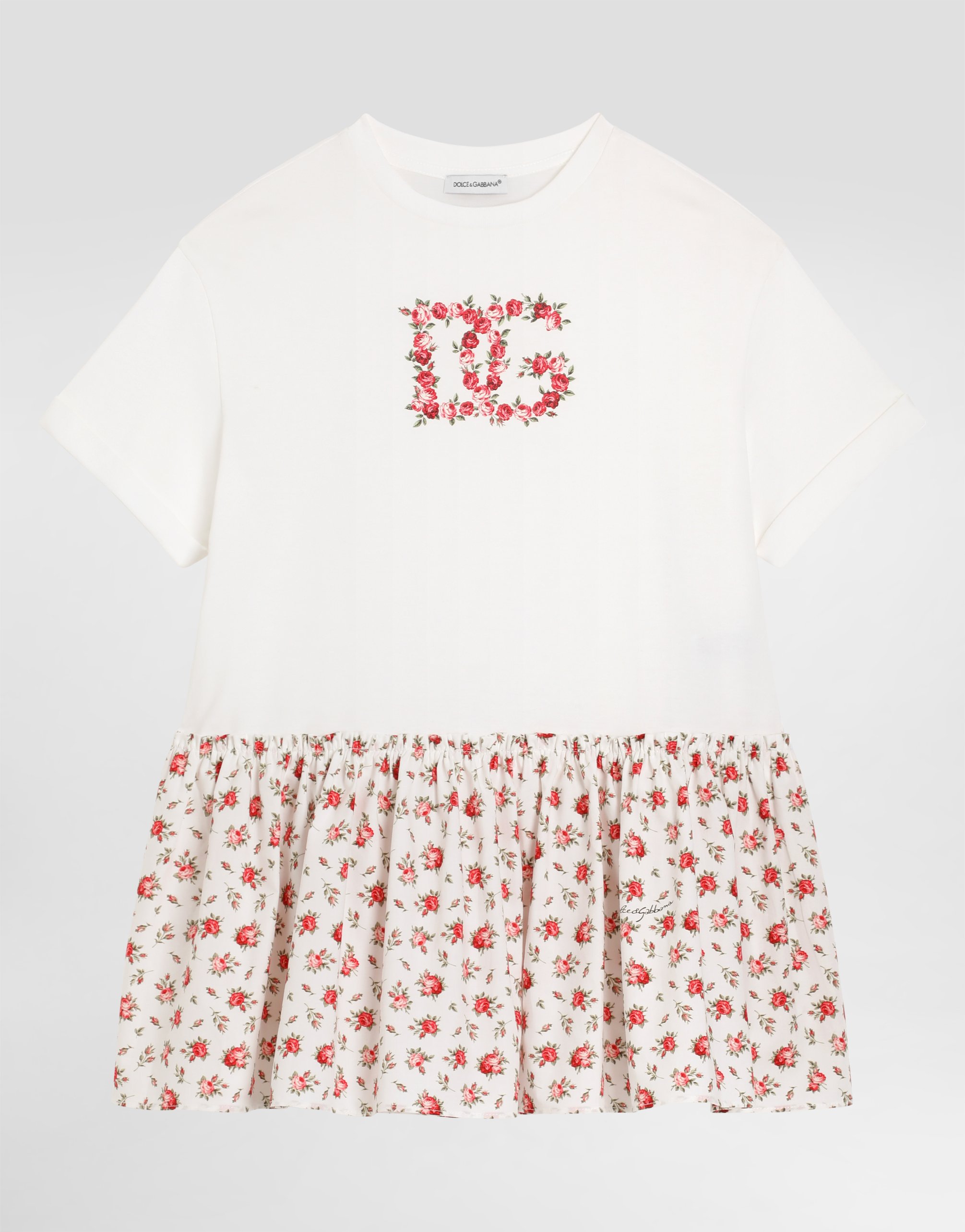 Платье малого размера с принтом из роз и нашивкой DG DOLCE & GABBANA, мультиколор
Платье малого размера с принтом из роз и нашивкой DG DOLCE & GABBANA, мультиколор