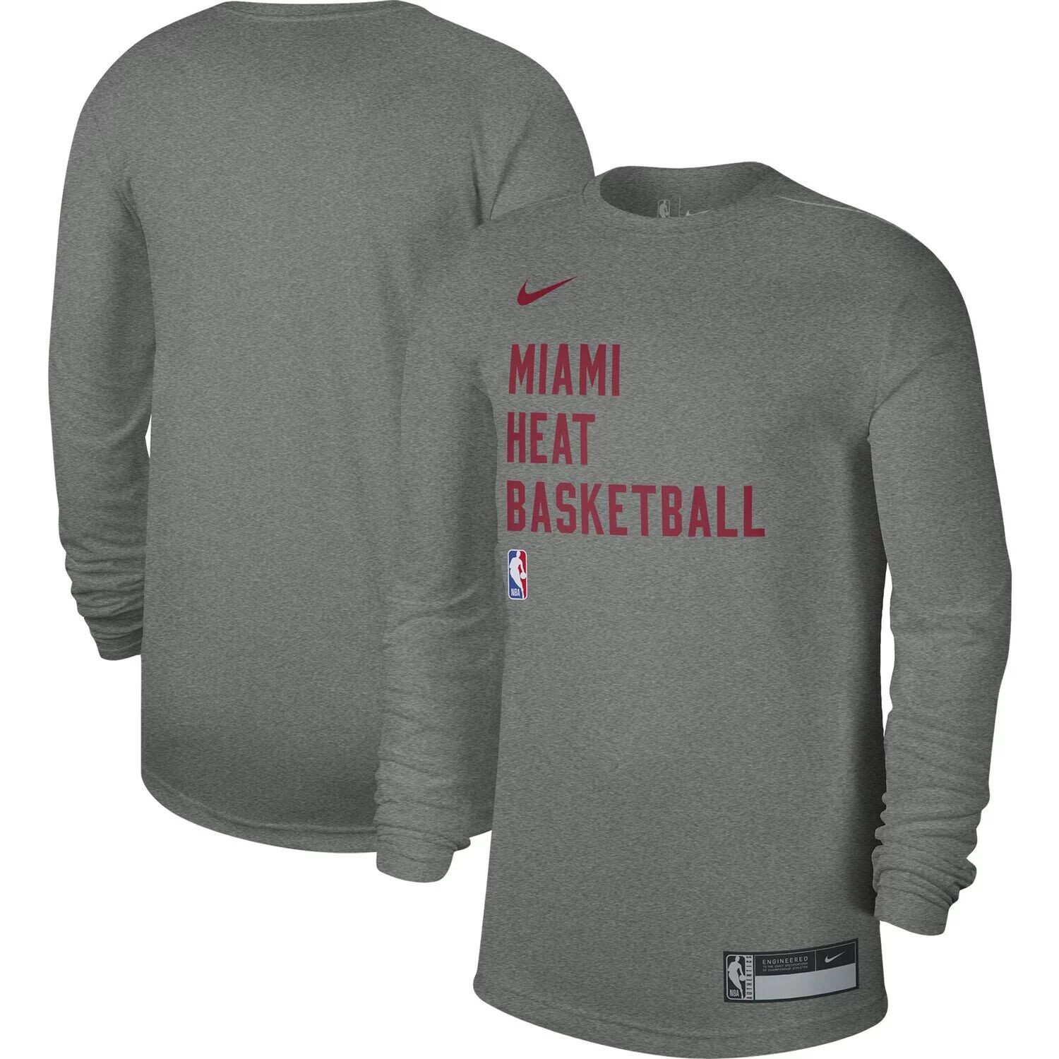 Футболка унисекс Heather Grey Miami Heat 2023/24 Legend для тренировок на корте с длинными рукавами Nike
Футболка унисекс Heather Grey Miami Heat 2023/24 Legend для тренировок на корте с длинными рукавами Nike