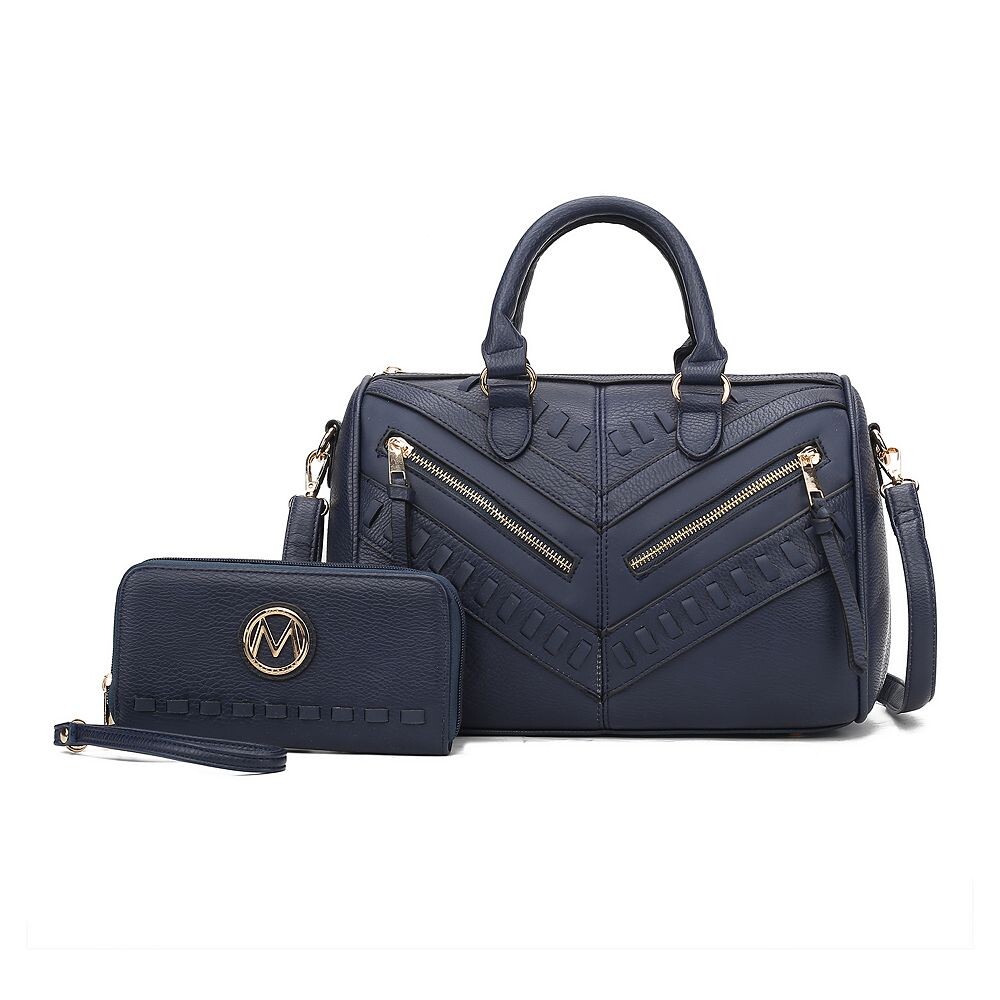 Женская сумка-портфель с кошельком из веганской кожи Mkf Collection Lara от Mia K — 2 шт. MKF Collection, темно-синий
Женская сумка-портфель с кошельком из веганской кожи Mkf Collection Lara от Mia K — 2 шт. MKF Collection, темно-синий