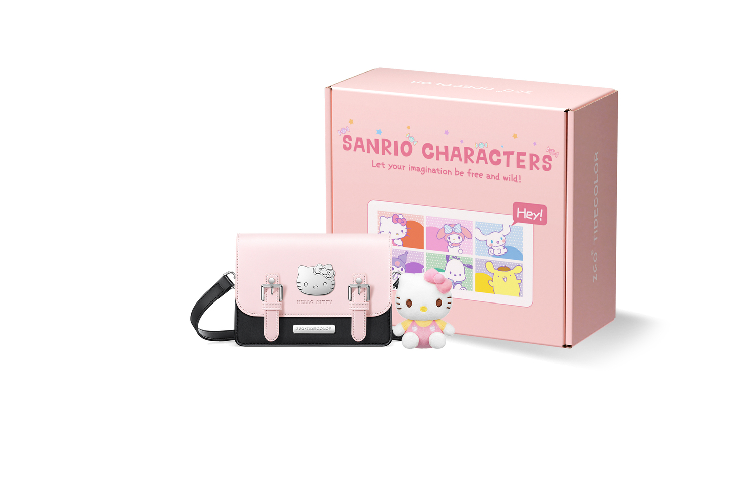 Zgo Сумка через плечо Санрио Хелло Китти, Pink Black, Doll Gift Box Set
Zgo Сумка через плечо Санрио Хелло Китти, Pink Black, Doll Gift Box Set