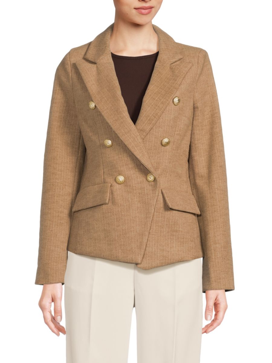 Двубортный блейзер с заостренными лацканами Cyrus, цвет Toffee
Двубортный блейзер с заостренными лацканами Cyrus, цвет Toffee