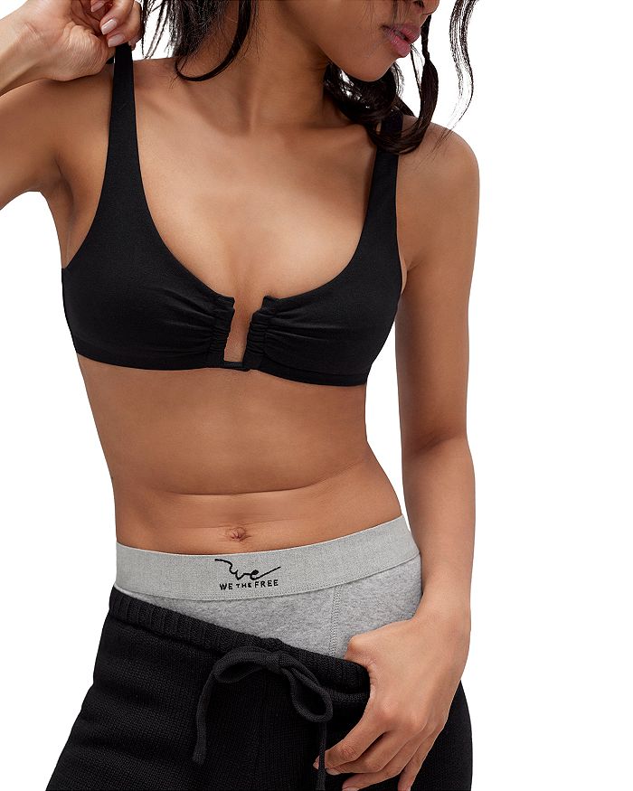 Бюстгальтер с глубоким вырезом Ahead Of The Curve Scoop Free People, черный 
Бюстгальтер с глубоким вырезом Ahead Of The Curve Scoop Free People, черный