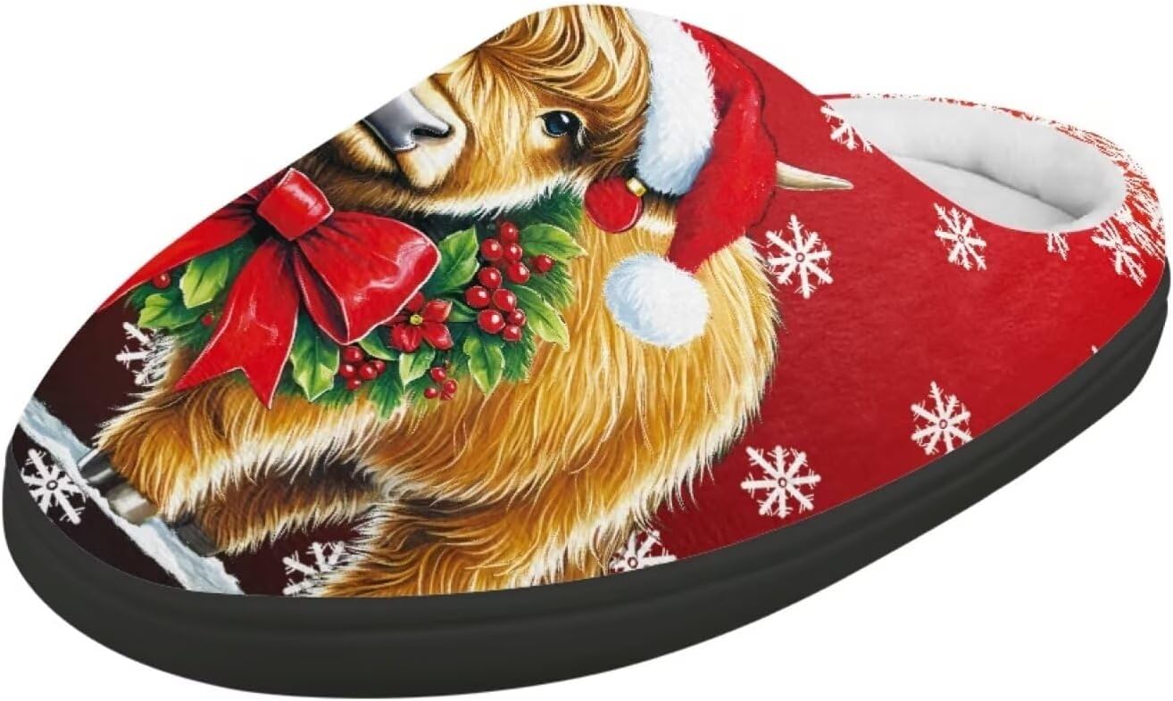 POLERO Милые тапочки для детей, девочек, зимние теплые домашние тапочки, детские тапочки для мальчиков, Xmas Highland Cow
POLERO Милые тапочки для детей, девочек, зимние теплые домашние тапочки, детские тапочки для мальчиков, Xmas Highland Cow