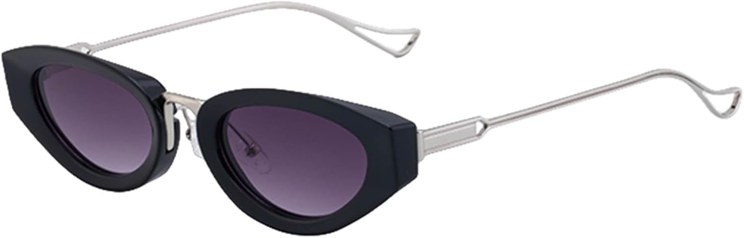 Сексуальные панк-солнцезащитные очки «кошачий глаз» для женщин, роскошные винтажные, в маленькой оправе, овальной формы, для использования на открытом воздухе, защита от УФ-излучения UV400 TVTBBVV, C2blacksilverpurple
Сексуальные панк-солнцезащитные очки «кошачий глаз» для женщин, роскошные винтажные, в маленькой оправе, овальной формы, для использования на открытом воздухе, защита от УФ-излучения UV400 TVTBBVV, C2blacksilverpurple