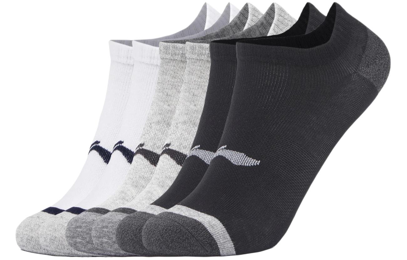 Линейка LiNing Fitness Series Носки Голеностопные Унисекс 6 пар (Черный+Белый+Светлый Хизер Грей)
Линейка LiNing Fitness Series Носки Голеностопные Унисекс 6 пар (Черный+Белый+Светлый Хизер Грей)