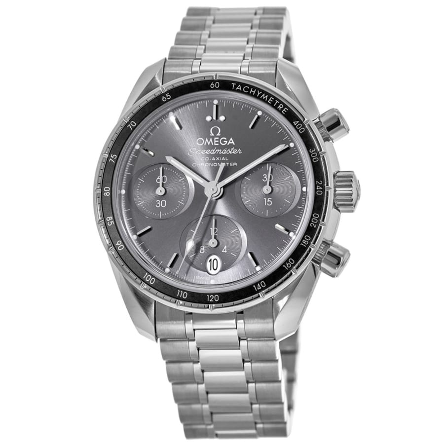 Omega Speedmaster Co-Axial Chronograph 38 мм Автоматические стальные часы-унисекс с серым циферблатом 324.30.38.50.06.001, серый
Omega Speedmaster Co-Axial Chronograph 38 мм Автоматические стальные часы-унисекс с серым циферблатом 324.30.38.50.06.001, серый