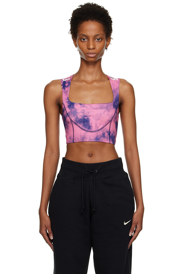 Спортивный бра в технике тай-дай Off-White, мультиколор
Спортивный бра в технике тай-дай Off-White, мультиколор