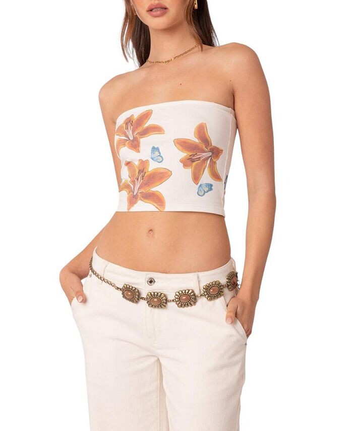 Топ без рукавов Edikted Tigerlily, белый
Топ без рукавов Edikted Tigerlily, белый