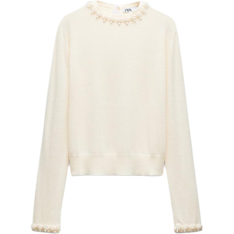 Трикотажная футболка ZARA, небеленая белая
Трикотажная футболка ZARA, небеленая белая