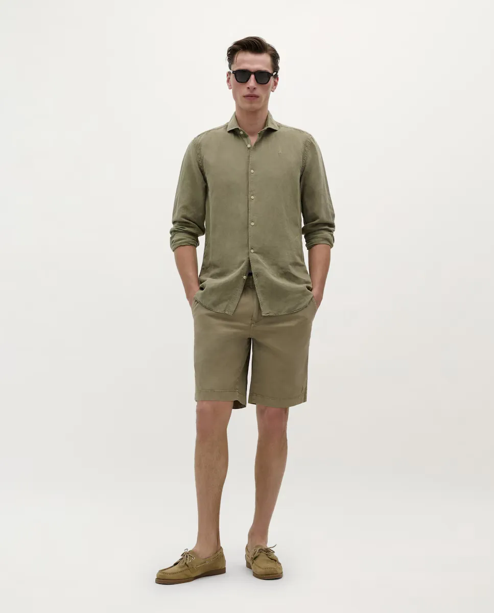 Мужские шорты-бермуды обычного кроя с карманами Scalpers, цвет Kaki
Мужские шорты-бермуды обычного кроя с карманами Scalpers, цвет Kaki