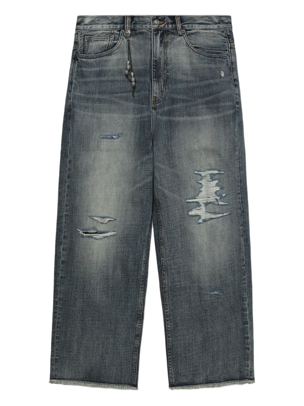 Джинсы свободного кроя с эффектом потертости BAPE BLACK *A BATHING APE, синий
Джинсы свободного кроя с эффектом потертости BAPE BLACK *A BATHING APE, синий