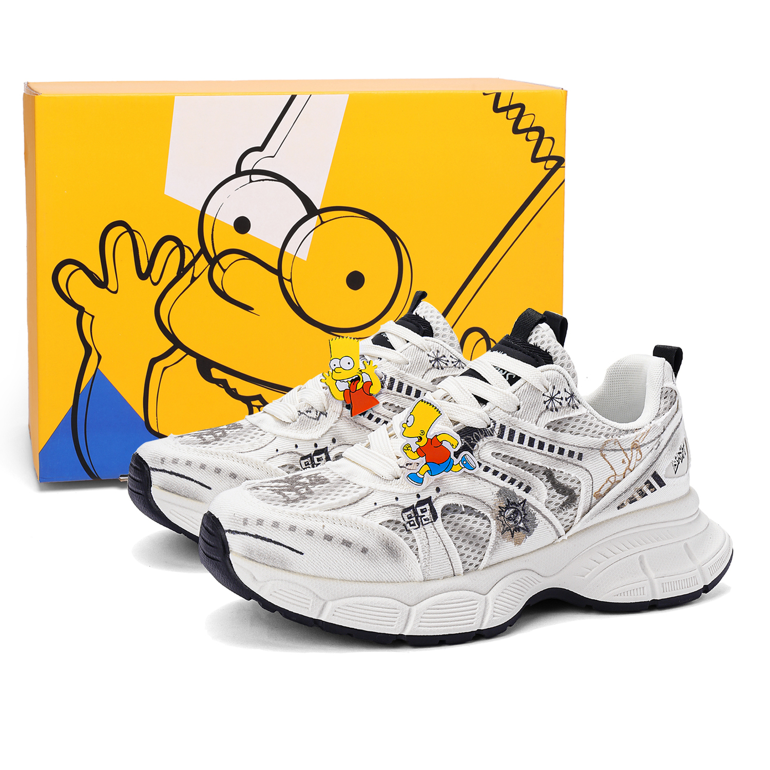 The Simpsons Низкие массивные кроссовки унисекс бежево-черные (улучшенная версия), цвет Beige Black (Upgraded)
The Simpsons Низкие массивные кроссовки унисекс бежево-черные (улучшенная версия), цвет Beige Black (Upgraded)