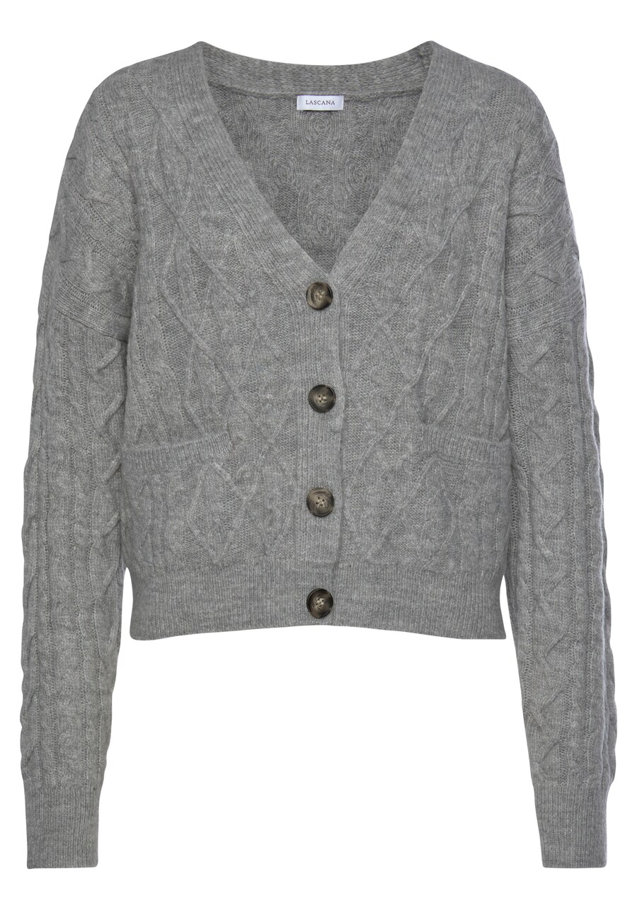 Вязаный кардиган LASCANA Knit Cardigan, пятнистый серый
Вязаный кардиган LASCANA Knit Cardigan, пятнистый серый