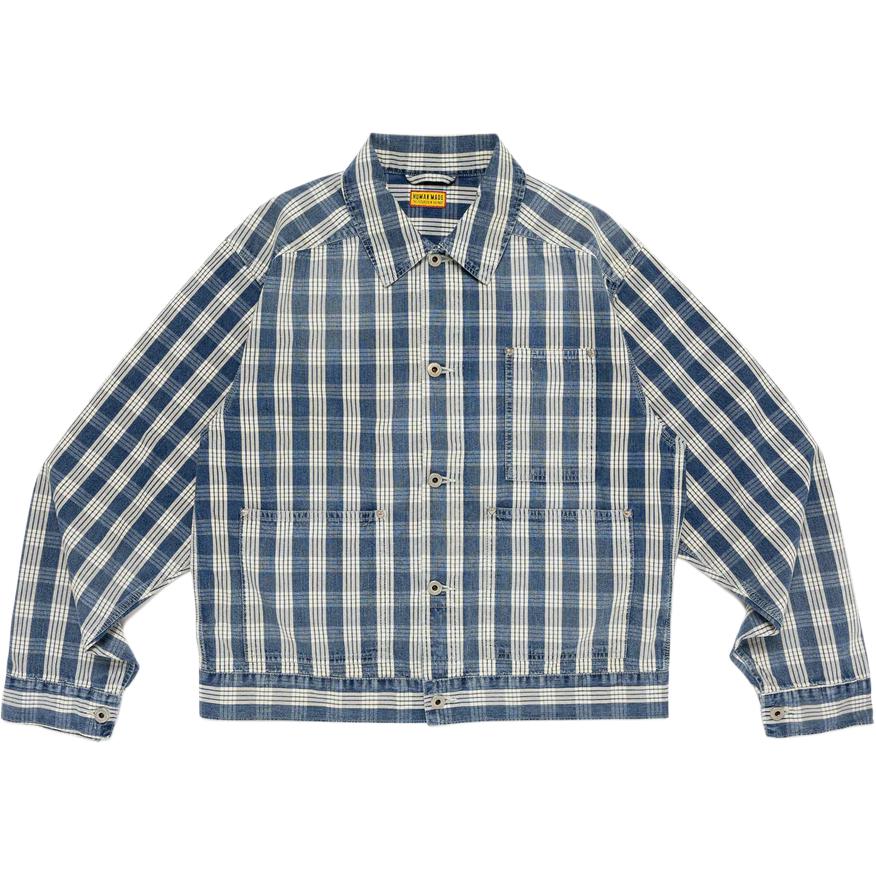 HUMAN MADE Принтованная рубашка-куртка, Indigo
HUMAN MADE Принтованная рубашка-куртка, Indigo