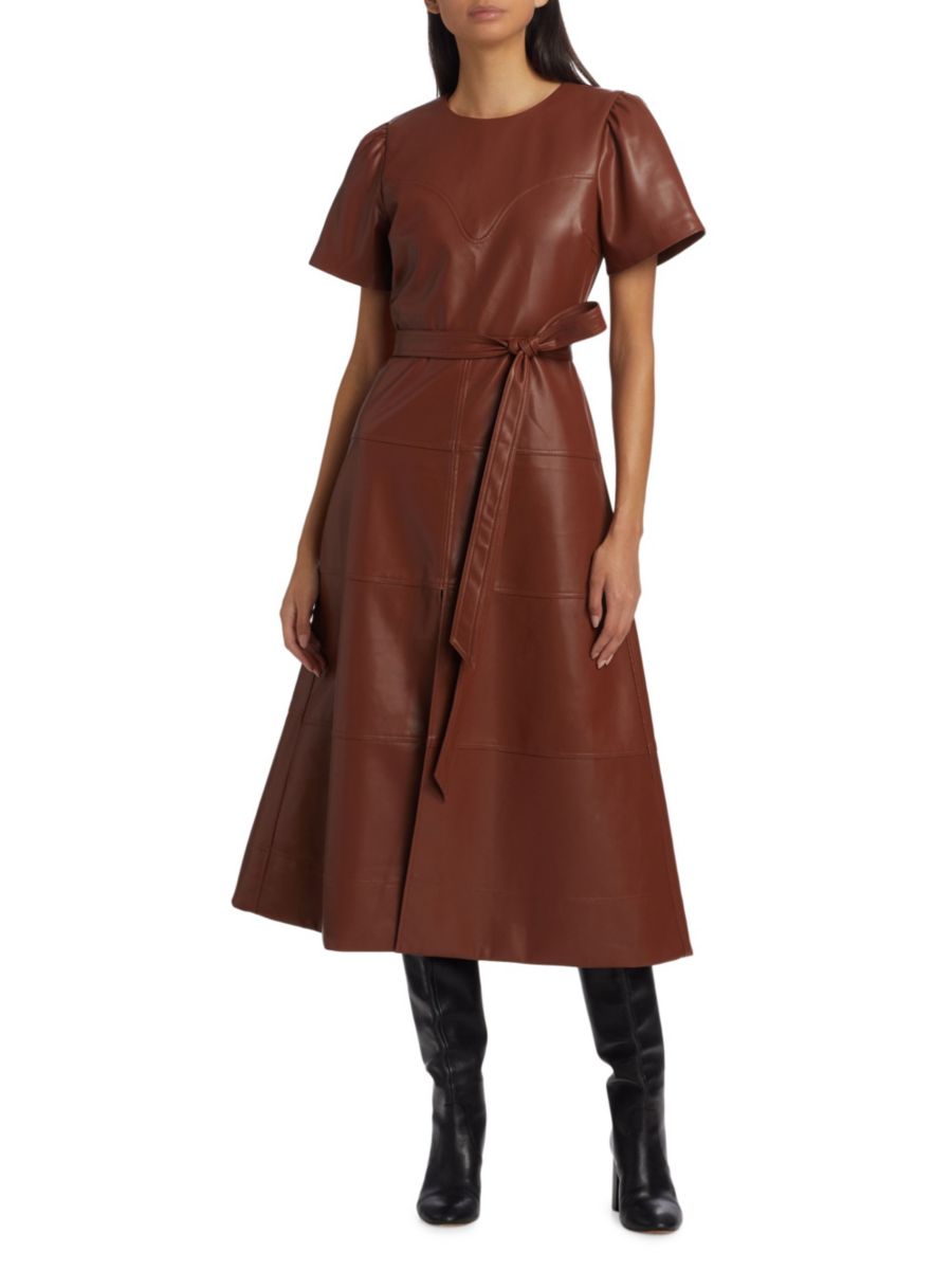 Платье миди из искусственной кожи с поясом Hudsonella Tanya Taylor, цвет Brandy
Платье миди из искусственной кожи с поясом Hudsonella Tanya Taylor, цвет Brandy
