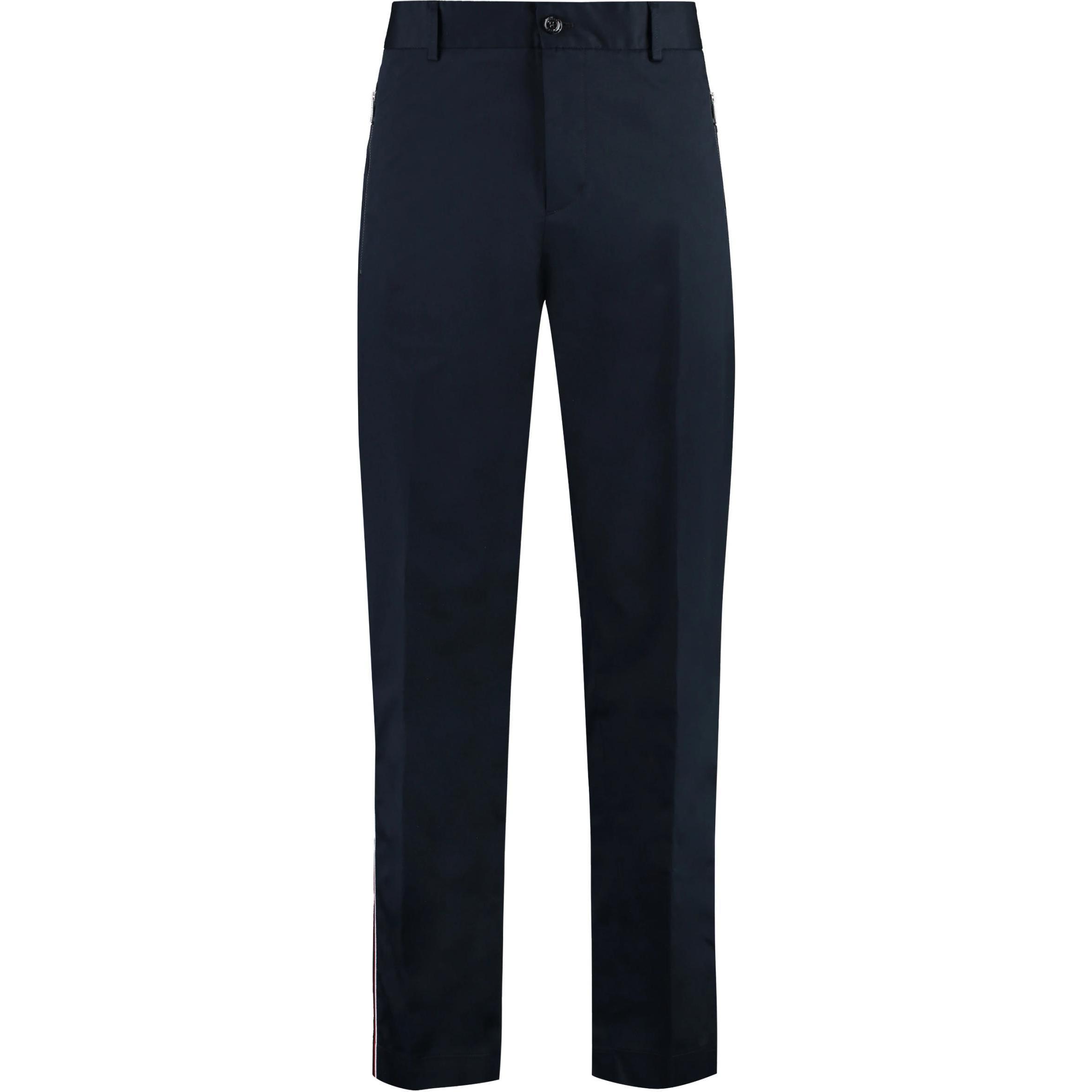 Прямые брюки со шнурком Moncler, синие
Прямые брюки со шнурком Moncler, синие