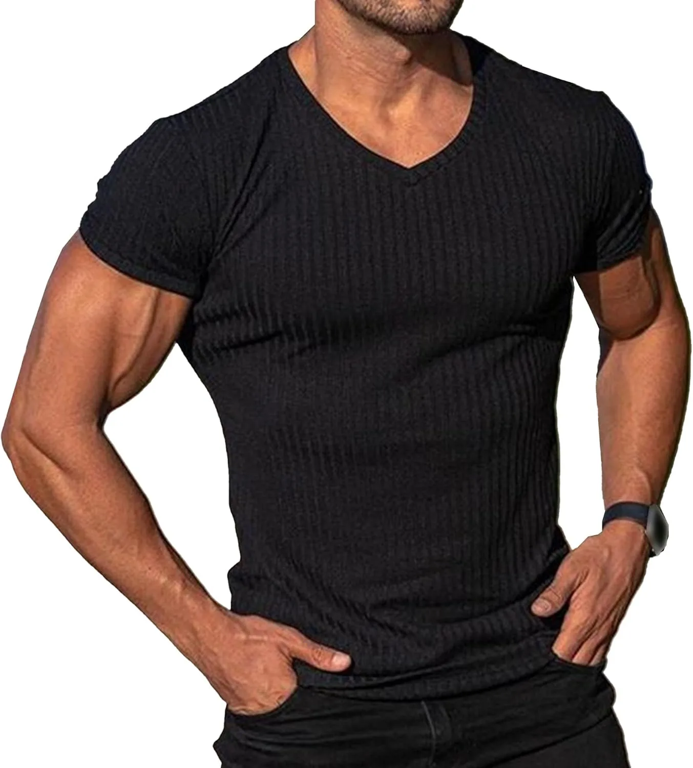 Мужская футболка Bodybuilding Stretch с коротким рукавом, Slim Fit, текстурированная
Мужская футболка Bodybuilding Stretch с коротким рукавом, Slim Fit, текстурированная